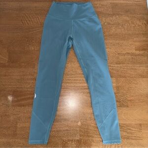 P’Tula High Waisted Leggings XS Blue Workout Yoga Athletic Pants